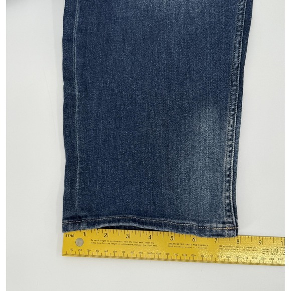 New Vigoss Jeans Womens 31 Blue Janis Stretch Medium Wash Elastic Waist Zip Fly - Picture 8 of 13